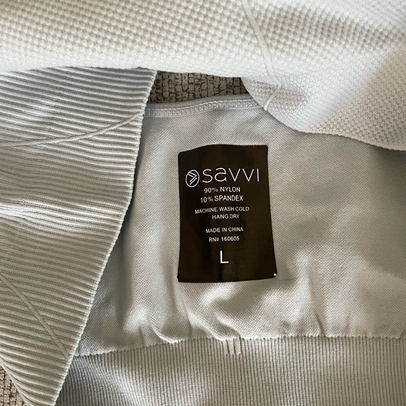 Savvi Ashtanga Textured Bra in Glacier Large - Picture 5 of 5